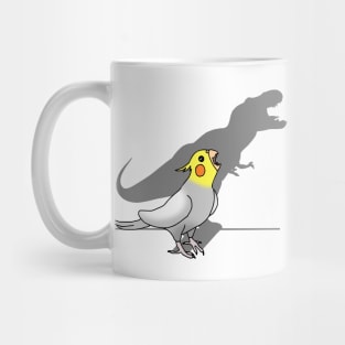 dinosaur shadow - cockatiel 2 Mug